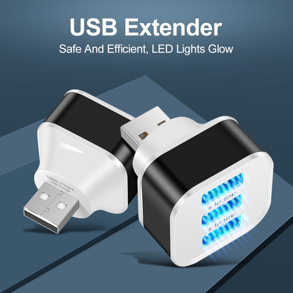 Laptop Tablet Accessories - Adaptador de slots USB de 3