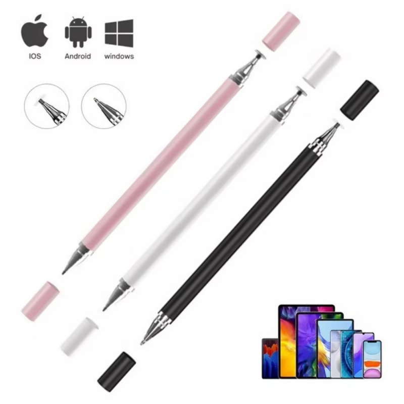 Pen Tablet Accessories - 1/2/8 pçs 2 em 1 caneta