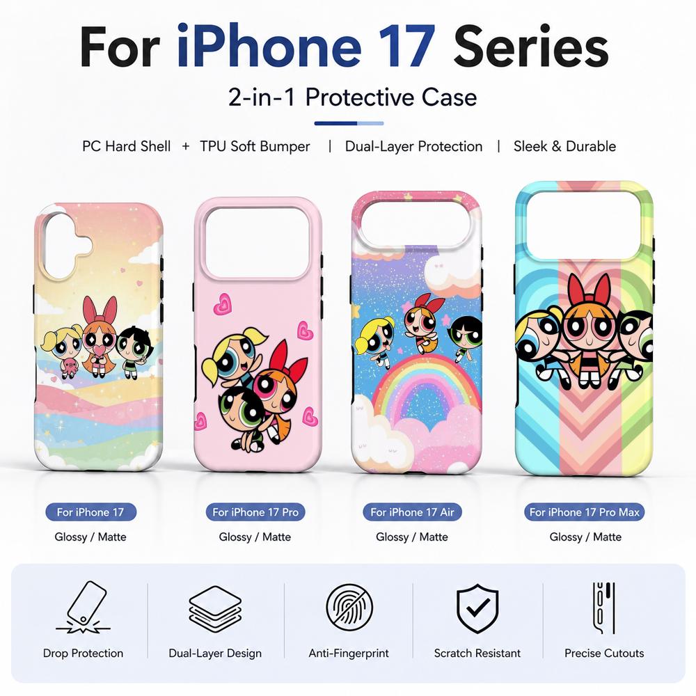 Tablet Accessories For Girls - Capa de Celular Anime P-Powerpuff Girls