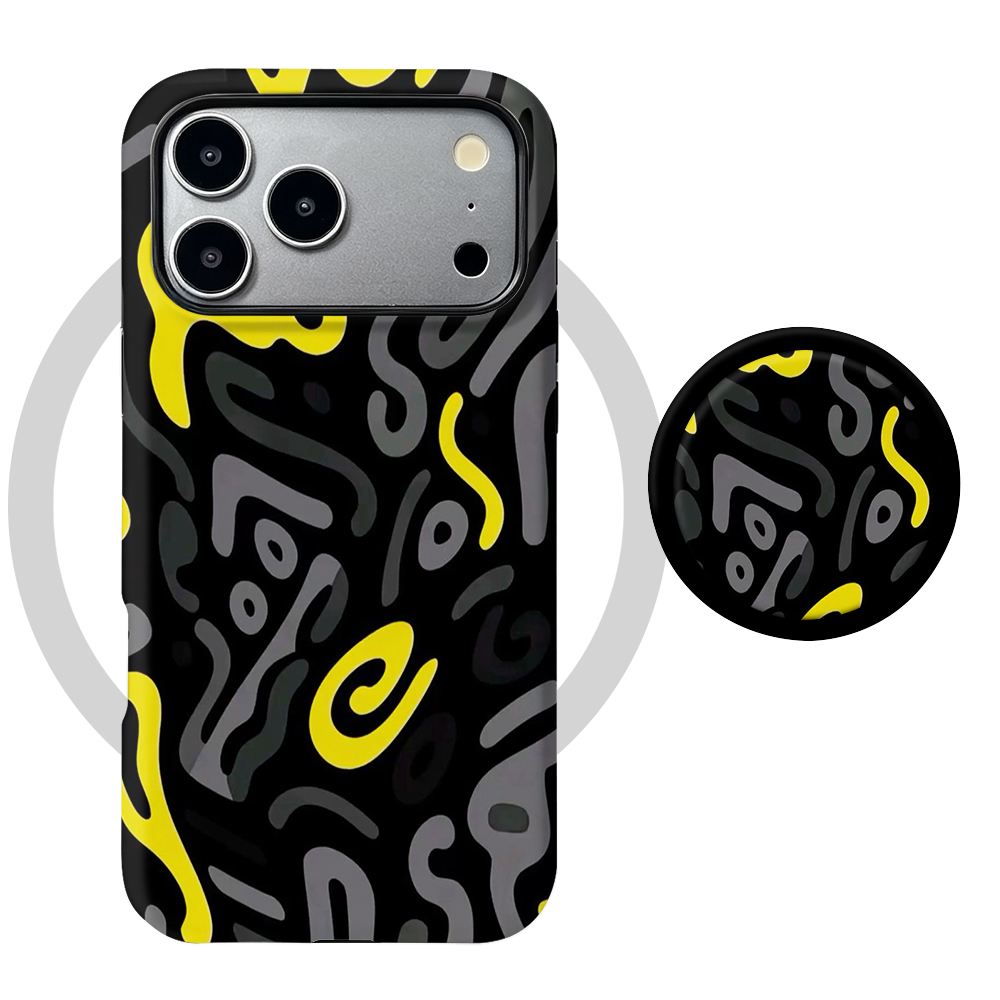 Huawei Nova 12 - Capa Magnética com Grafite Abstrato para