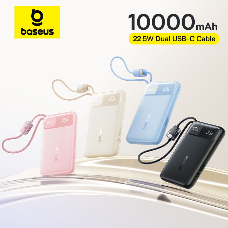 Accessories For Android Tablet - Baseus 10000mAh Power Bank 22,5W Cabo