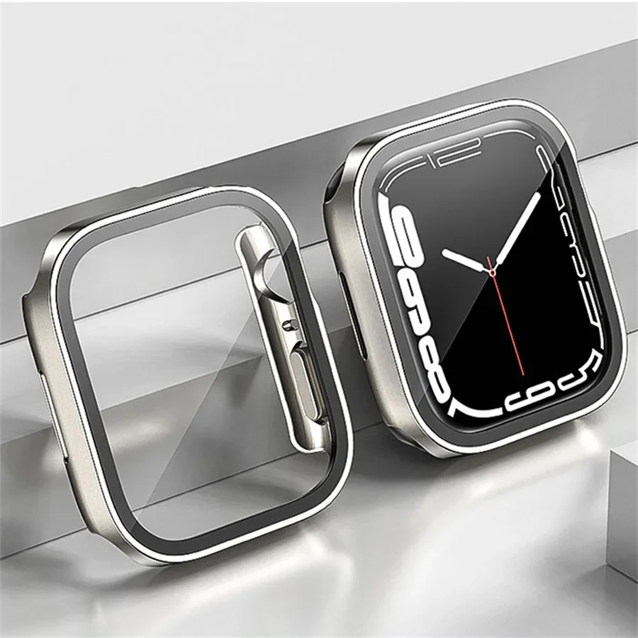 Vidro + capa para apple watch  - Tablet Accessories For Girls avaliação e preço