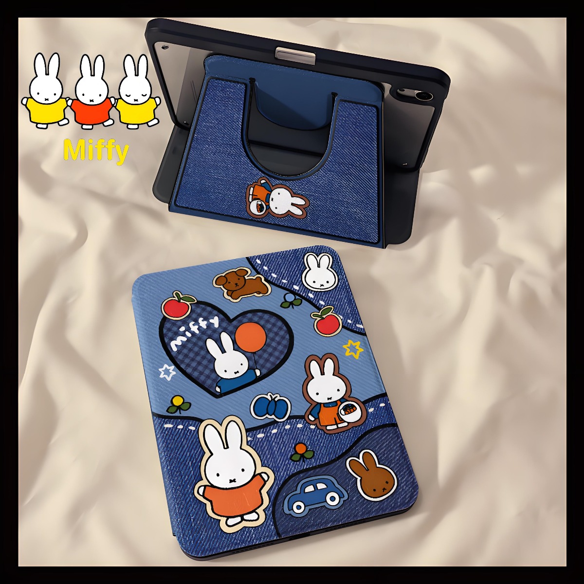 Kawaii miffy coelho tablet cas - Essential Tablet Accessories avaliação e preço