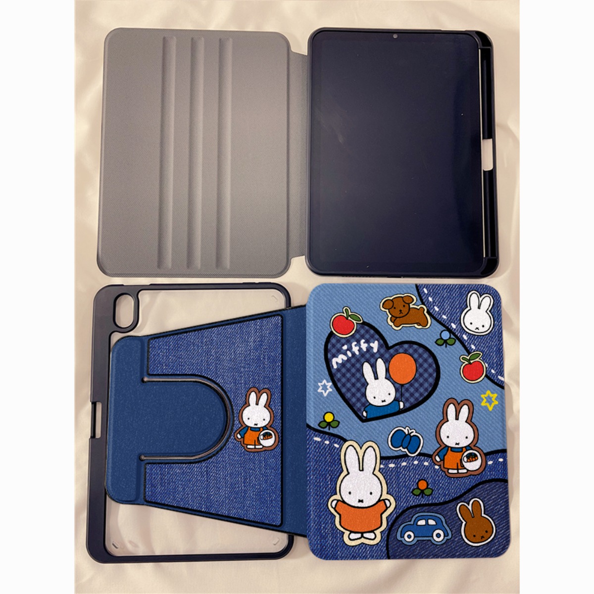 Kawaii miffy coelho tablet cas - Essential Tablet Accessories avaliação e preço