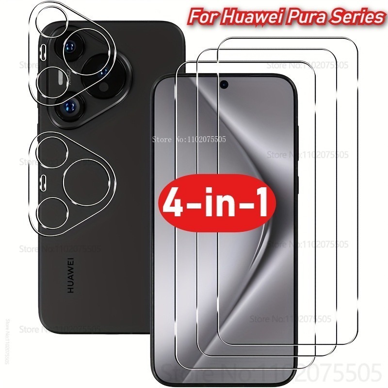 [4-em-1] 2 peças de vidro temp - Huawei Pura 70 avaliação e preço