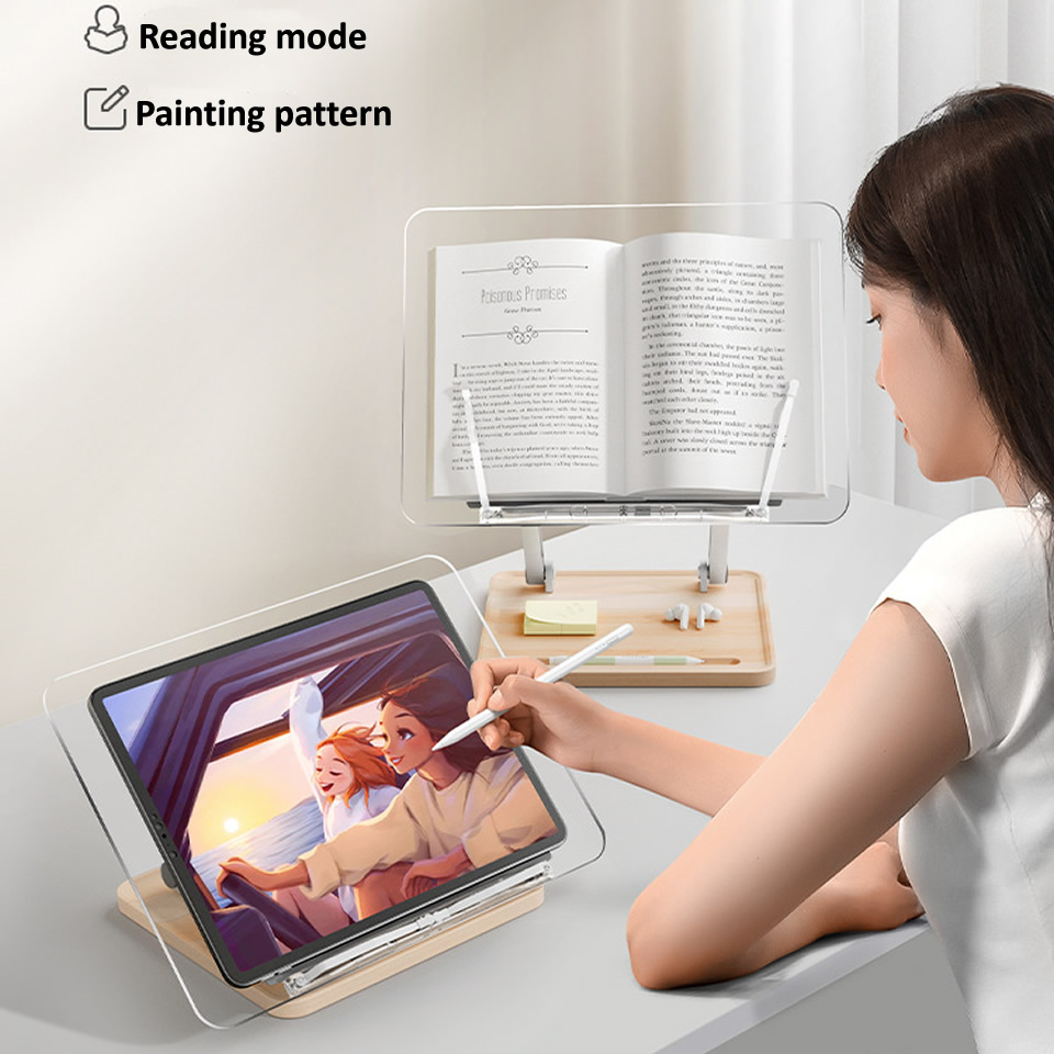 Suporte de Leitura de Madeira  - Laptop Tablet Accessories avaliação e preço